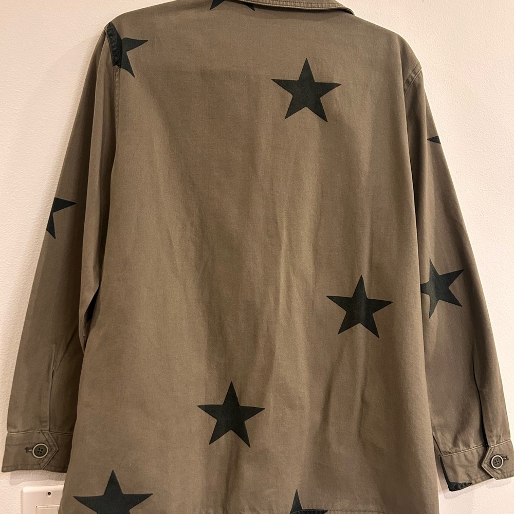 BB Dakota / Steve Madden Army green Star Jacket/Blazer - Picture 2 of 4